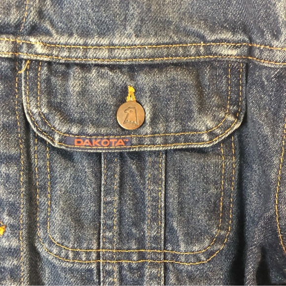 Vintage Dakota blue mid wash denim jean jacket size small - Picture 7 of 15
